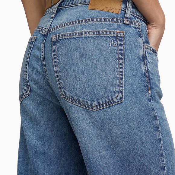 rag & bone The Baggy Dre Low Rise Boyfriend Jeans Blue Size 27 NWT $258 - Picture 7 of 12